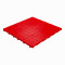 Werkstattboden Klickfliese mit Riffelblechoptik rot